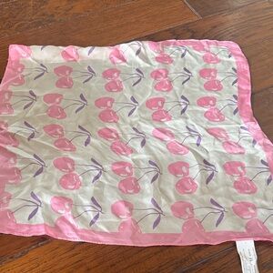 Stradivarius Pink and White Scarf